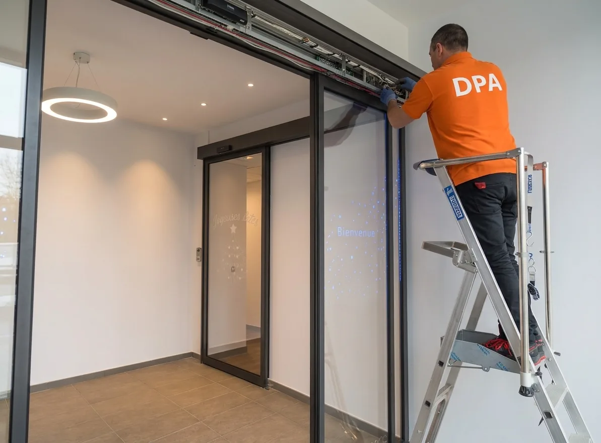 Installation de porte automatique piétonne pour magasin à Montpellier